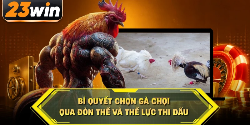 Bí quyết chọn gà chọi qua đòn thế và thể lực thi đấu