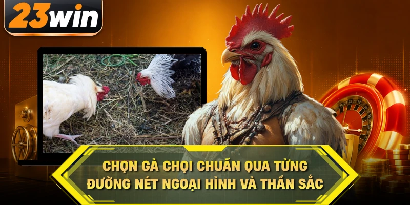 Chọn gà chọi chuẩn qua từng đường nét ngoại hình và thần sắc